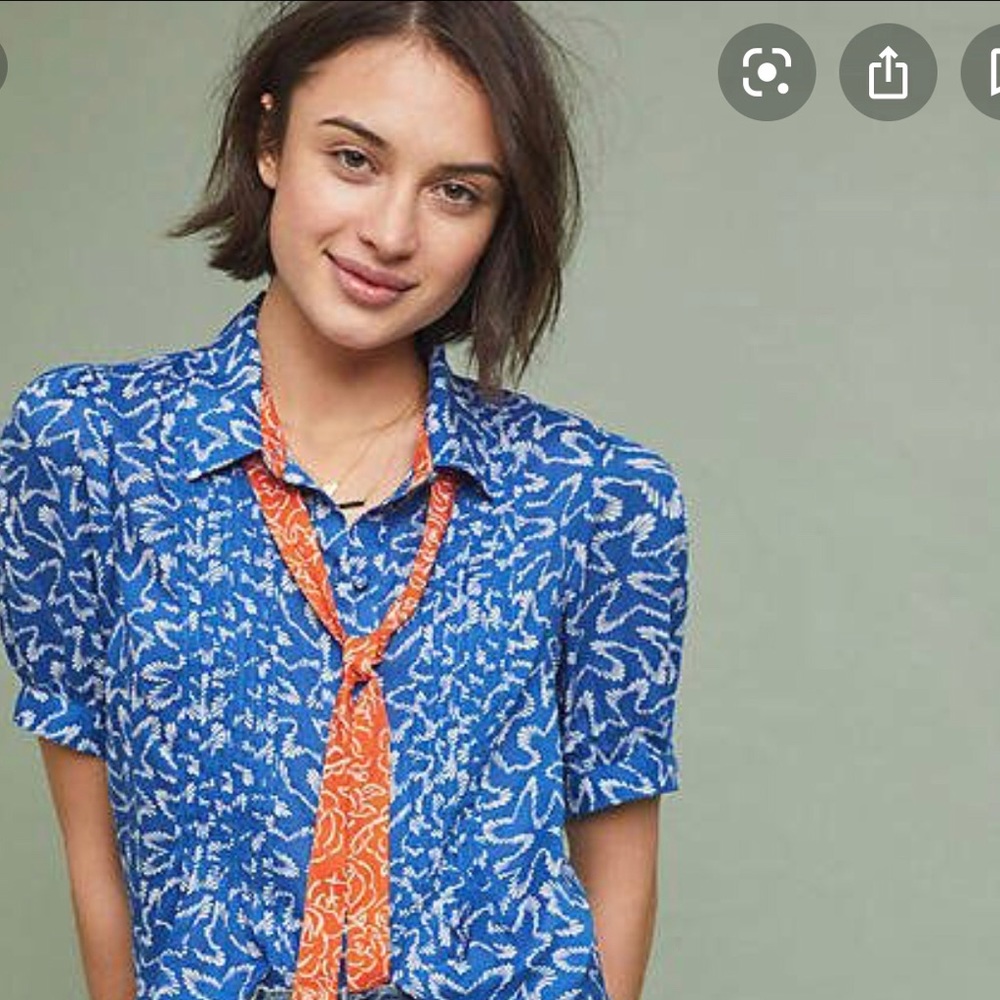 Maeve Corporate Neck tie blouse size 16